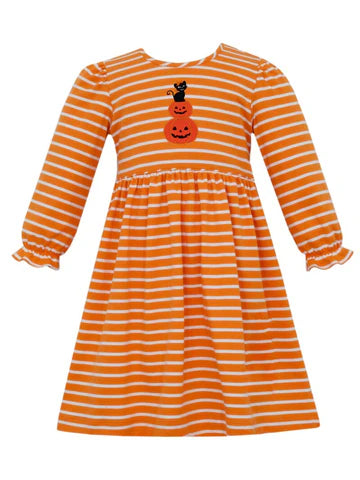 Jack O Lantern Applique Knit Dress