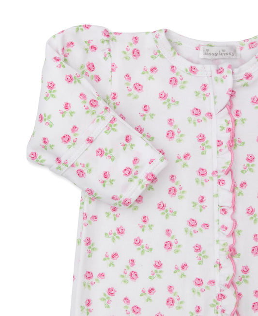 ROSY ROSES ZIP FOOTIE