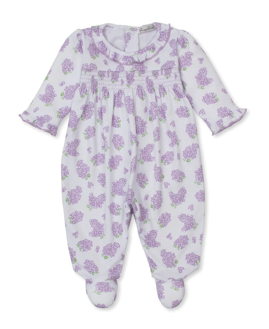 LILAC LOVE SMOCK FOOTIE