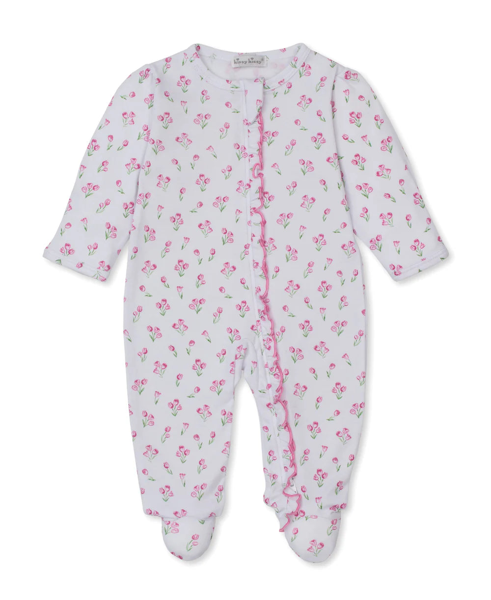 WHITE TIMELESS TULIPS FOOTIE