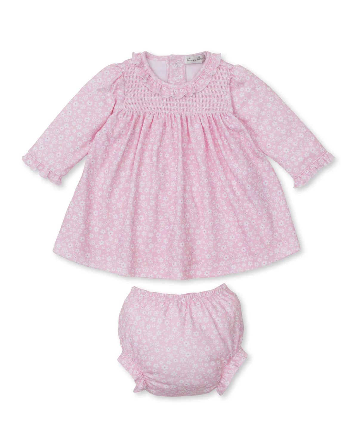 PINK FALL IN BLOOM DIAPER DRESS