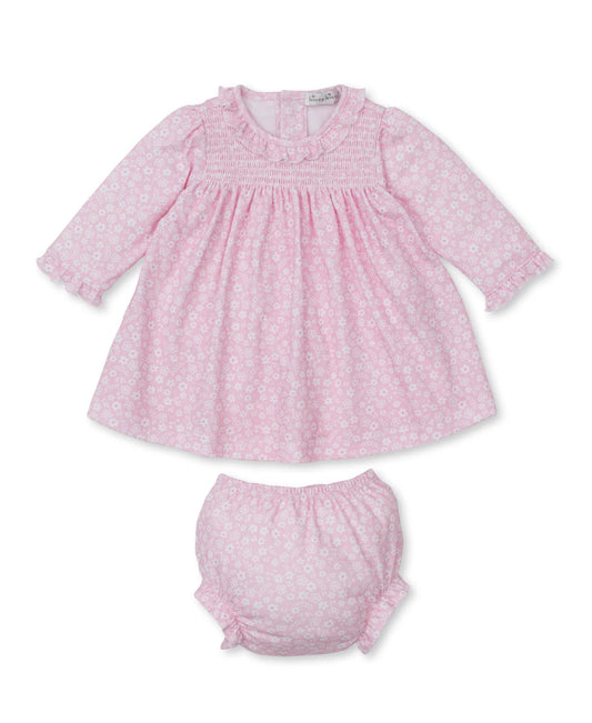 PINK FALL IN BLOOM DIAPER DRESS