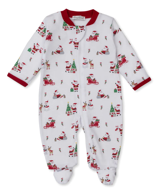 CHRISTMAS CAPERS ZIPPER FOOTIE