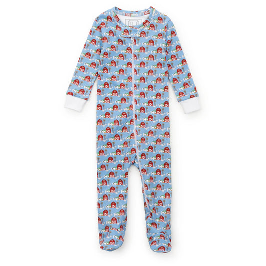 Parker Zipper Pajama - On The Farm