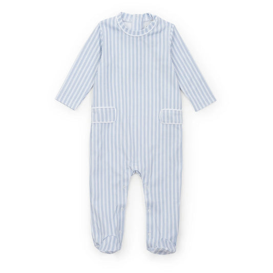 Preston Romper - Stripes in Blue