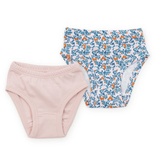 Lauren Underwear Set - Autumn Blooms/Light Pink