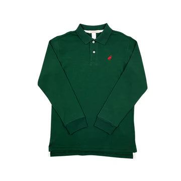 Prim and Proper Polo LS - Grier Green/Richmond Red