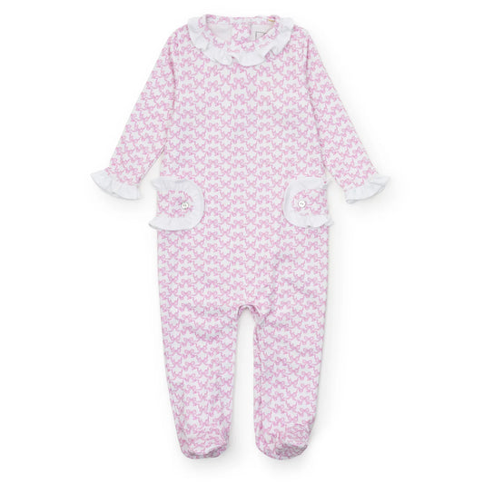 LUCY ROMPER PRETTY PINK BOWS