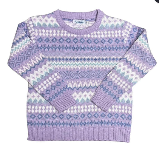 LAVENDER FAIR ISLE CREW