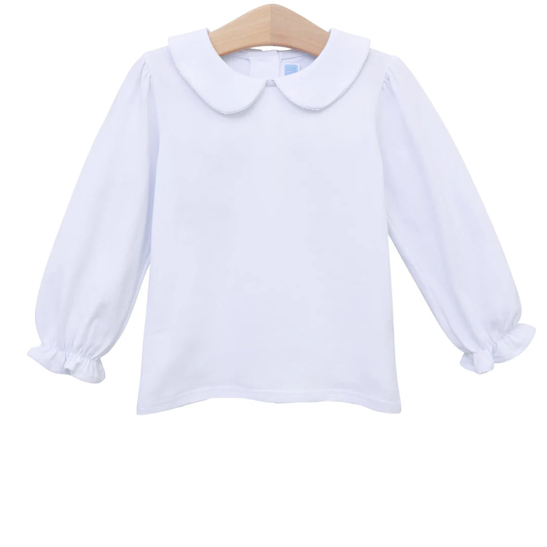 PETER PAN COLLAR TOP WHITE
