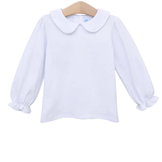 PETER PAN COLLAR TOP WHITE