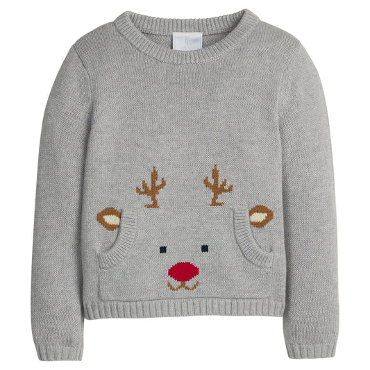 POCKET INTARSIA SWEATER REINDEER