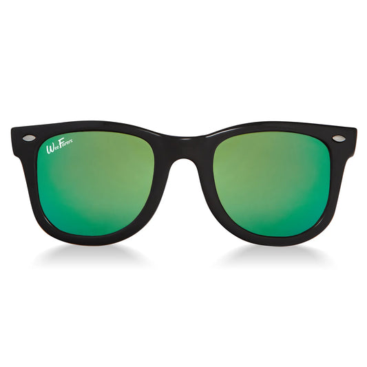 Polarized WeeFarers Black w/Sea Green Ages 7-12y