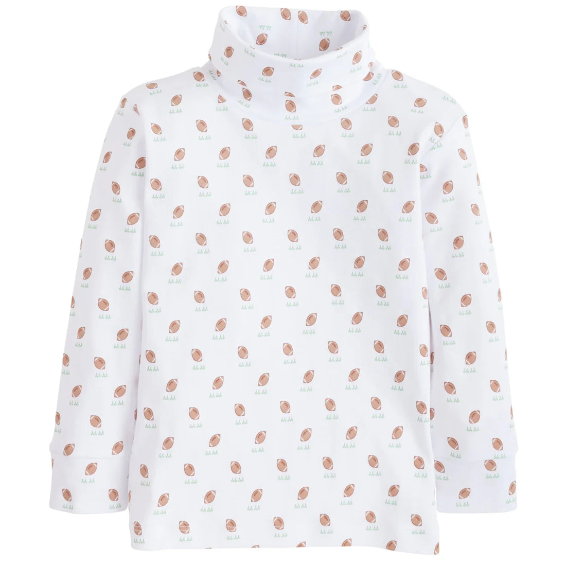 PRINTED TURTLENECK FOOTBALL