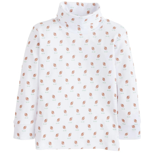 PRINTED TURTLENECK FOOTBALL