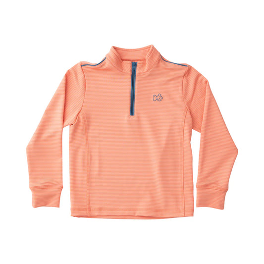 PERFORMANCE PULLOVER CRABAPPLE STRIPE