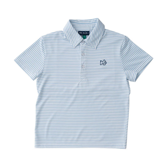 PERFORMANCE POLO CLEAR SKY STRIPE
