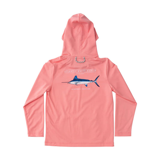 PERF HOODIE PINK WHITE MARLIN