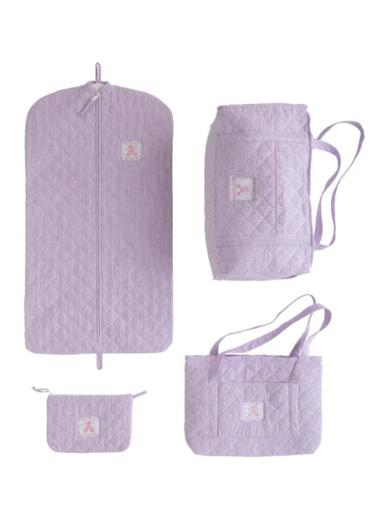 Quilted Luggage Full Set - Ballet Slipper