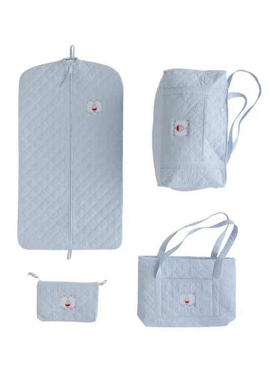 Quilted Luggage Full Set - Sailboat