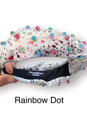 Rainbow Dot Headband