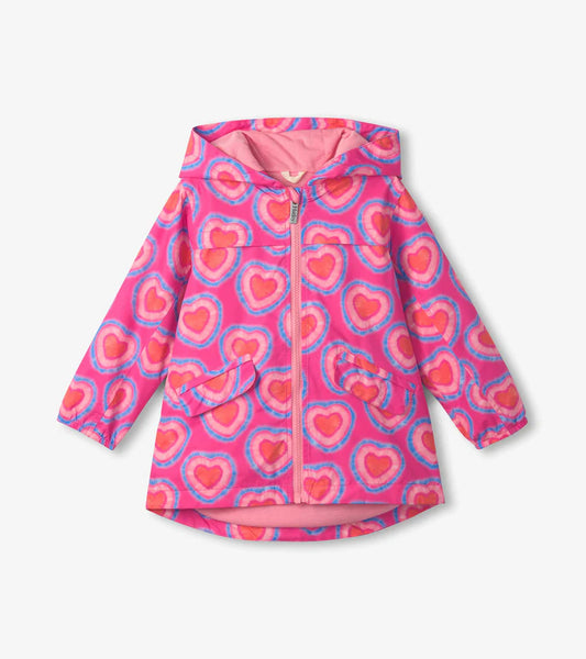GLOWING HEARTS RAIN JACKET