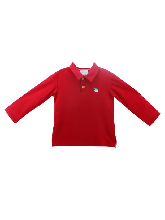 Red Christmas Santa Polo