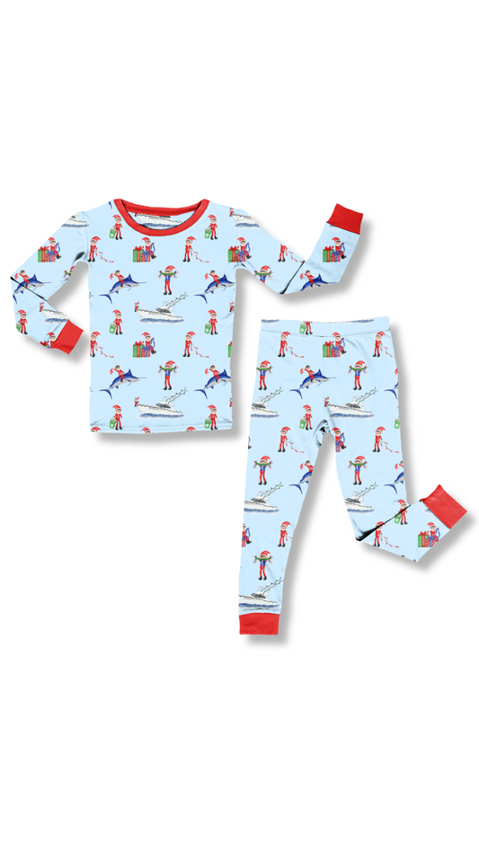 SANTAS FIRST MATE LS PANT SET