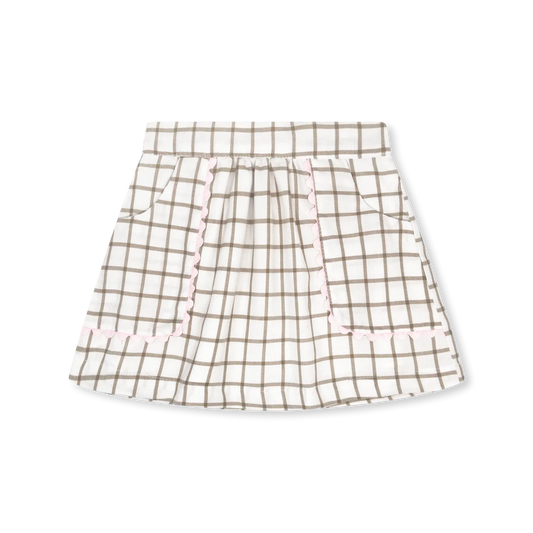 ISABELLE SKIRT WINDOWPANE