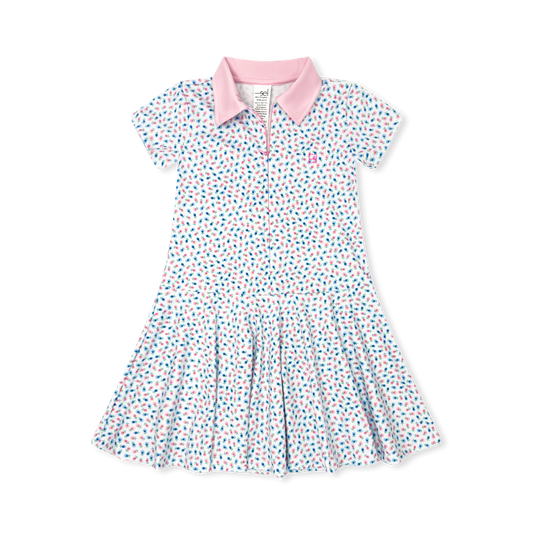 Olivia Dress - Kindness Blooms Floral, Cotton Candy Pink