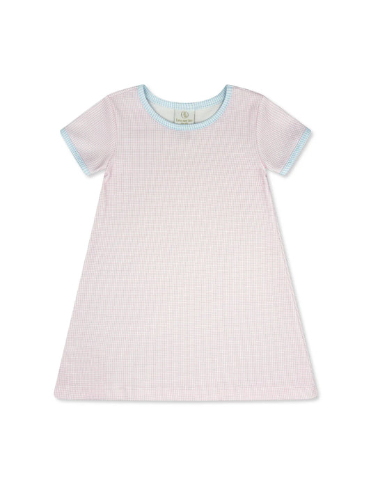 FAITH DRESS PINK MINIGINGHAM