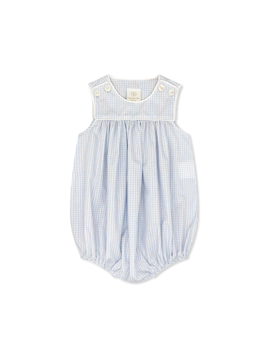CHARMING BUBBLE BLUE WINDOWPANE