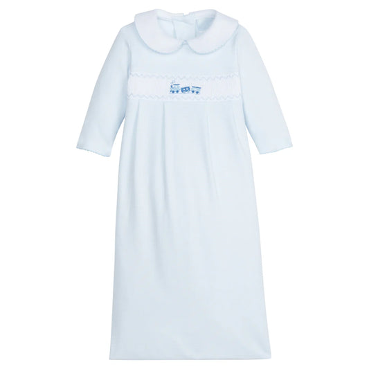 SMOCKED NEWBORN GOWN