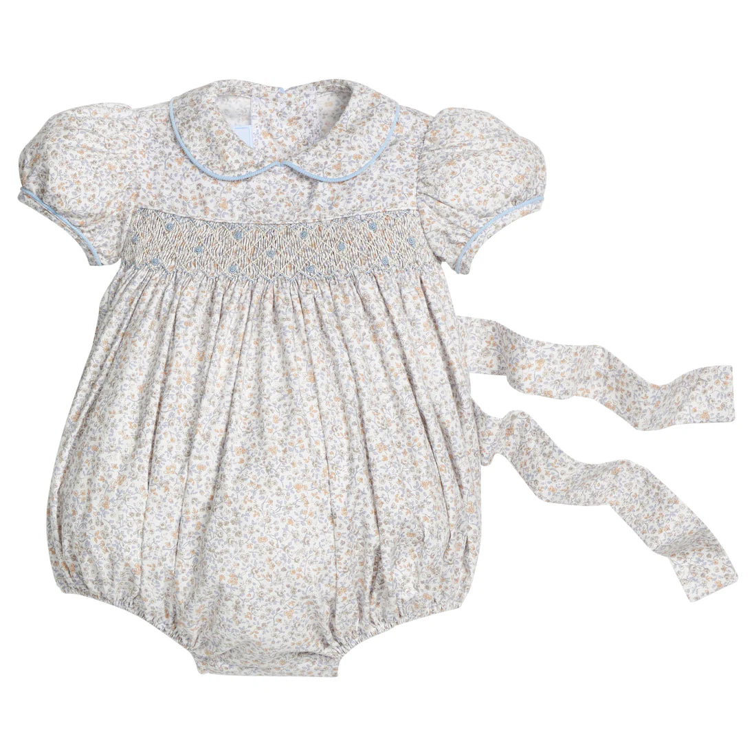 SMOCKED PETER PAN BUBBLE WINTHROP FLORAL
