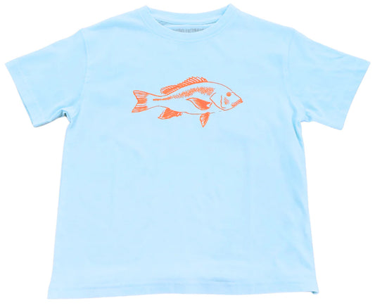 SS LT BLUE SNAPPER TSHIRT