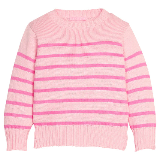 PINK STRIPED SWEATER
