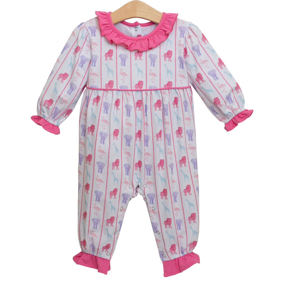 WELCOME TO THE JUNGLE RUFFLE ROMPER