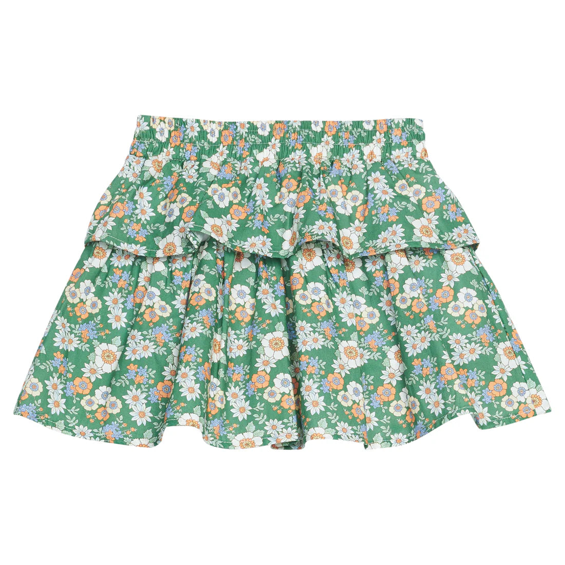 TWO TIERED CIRCLE SKORT GREENWICH GARDEN GREEN