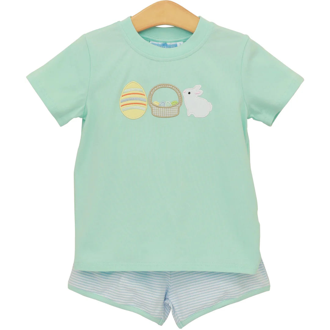 BUNNIES AND BASKETS SHORT SET