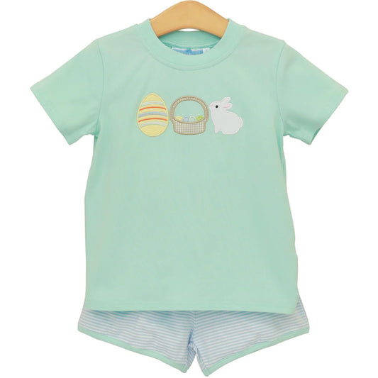 BUNNIES AND BASKETS SHORT SET