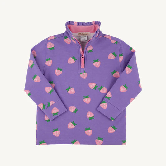 CANTER COLLAR HALFZIP STRAWBERRY