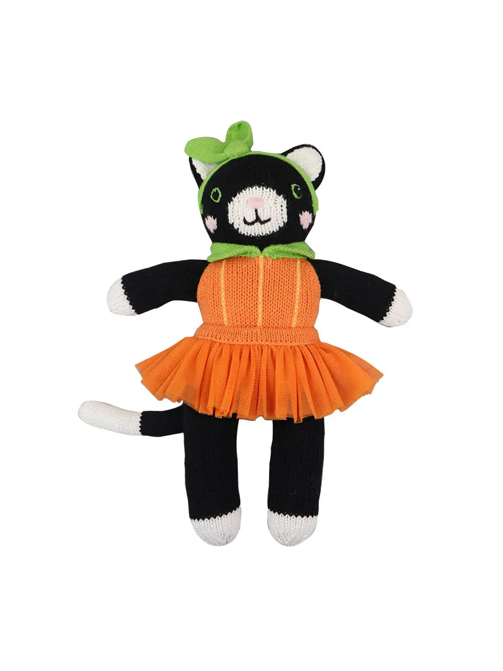 Boo the Pumpkin Kitty Knit Doll - 12"