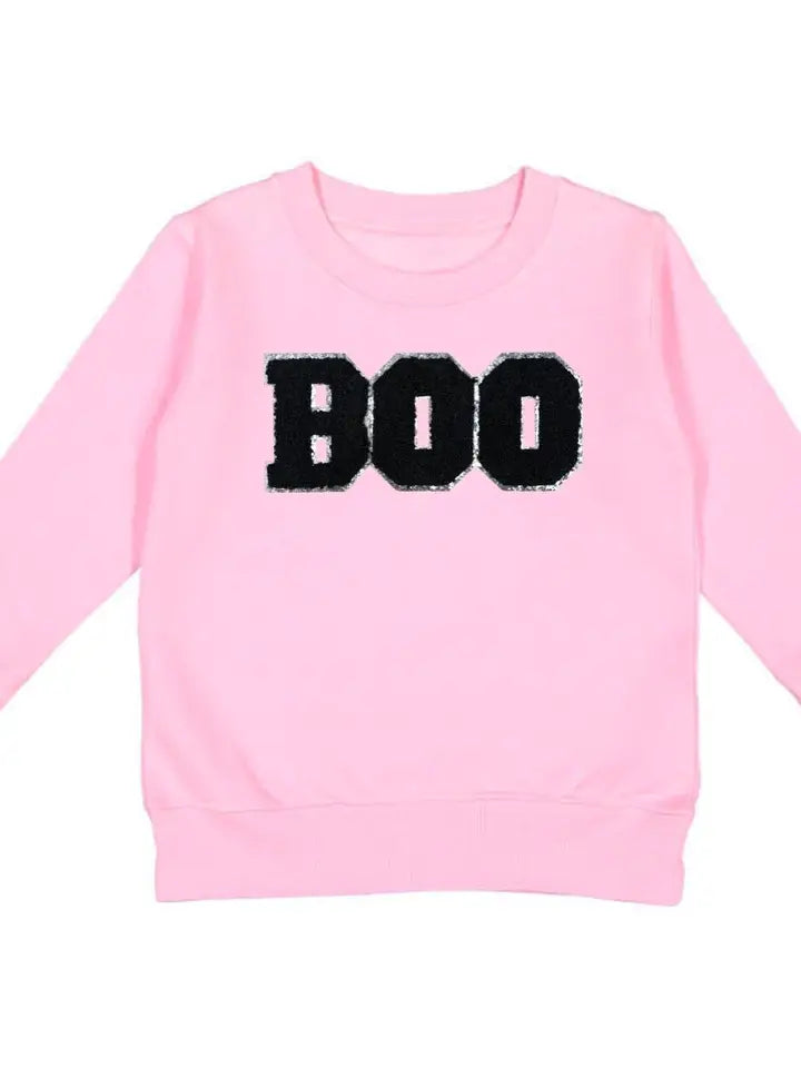 Boo Patch Halloween Sweatshirt