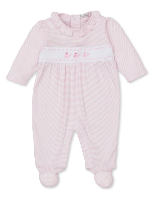 PINK WHALE FOOTIE
