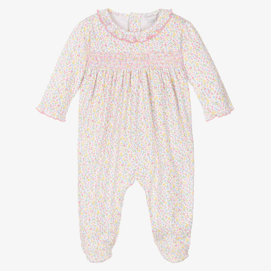 GARDEN TRELLIS SMOCK FOOTIE