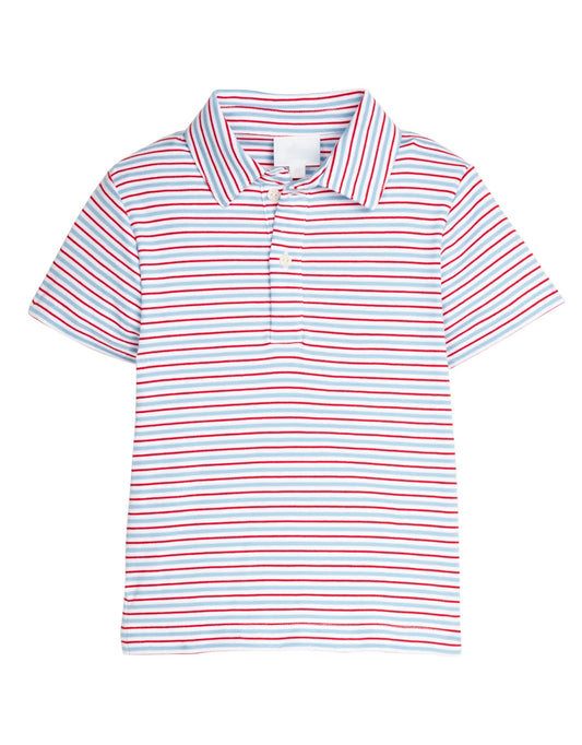SS POLO PRIMARY STRIPE