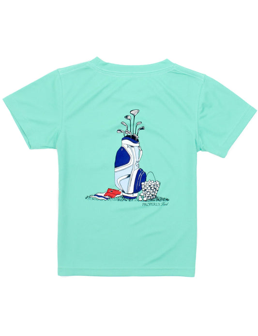 PERF TEE SS GOLF CLUBS GREEN