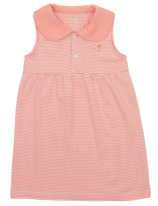JACKSON DRESS CORAL STRIPE