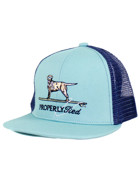 TRUCKER HAT SURFING DOG