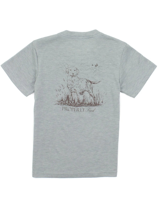 LABRADOR POCKET TEE MOSS GREY
